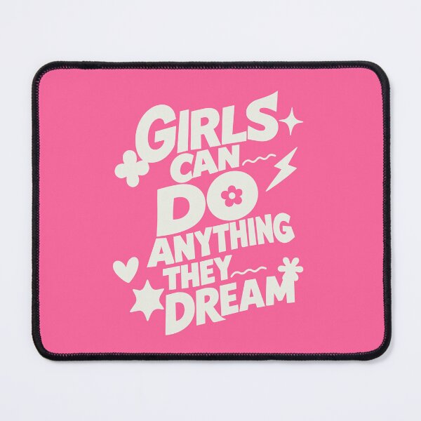 Item preview, Girls can do anything they dream - White designed and sold by Gemini-SA.