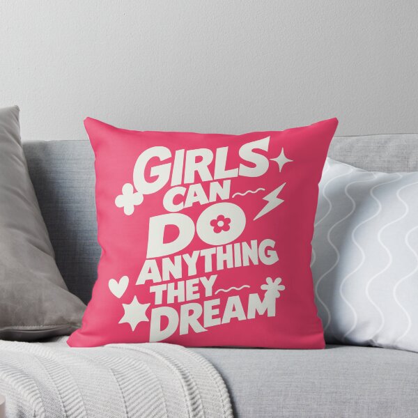 Item preview, Girls can do anything they dream - White designed and sold by Gemini-SA.