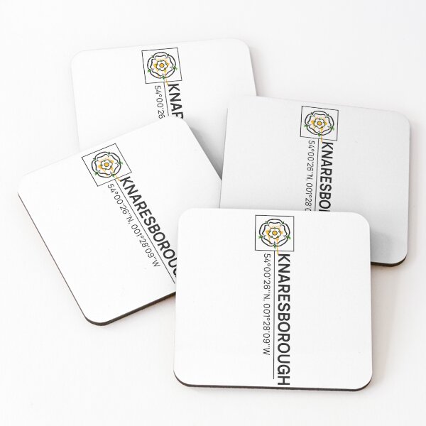 Item preview, Knaresborough North Yorkshire Coordinates Yorkshire Rose Graphic designed and sold by OnHeathAndMoor.