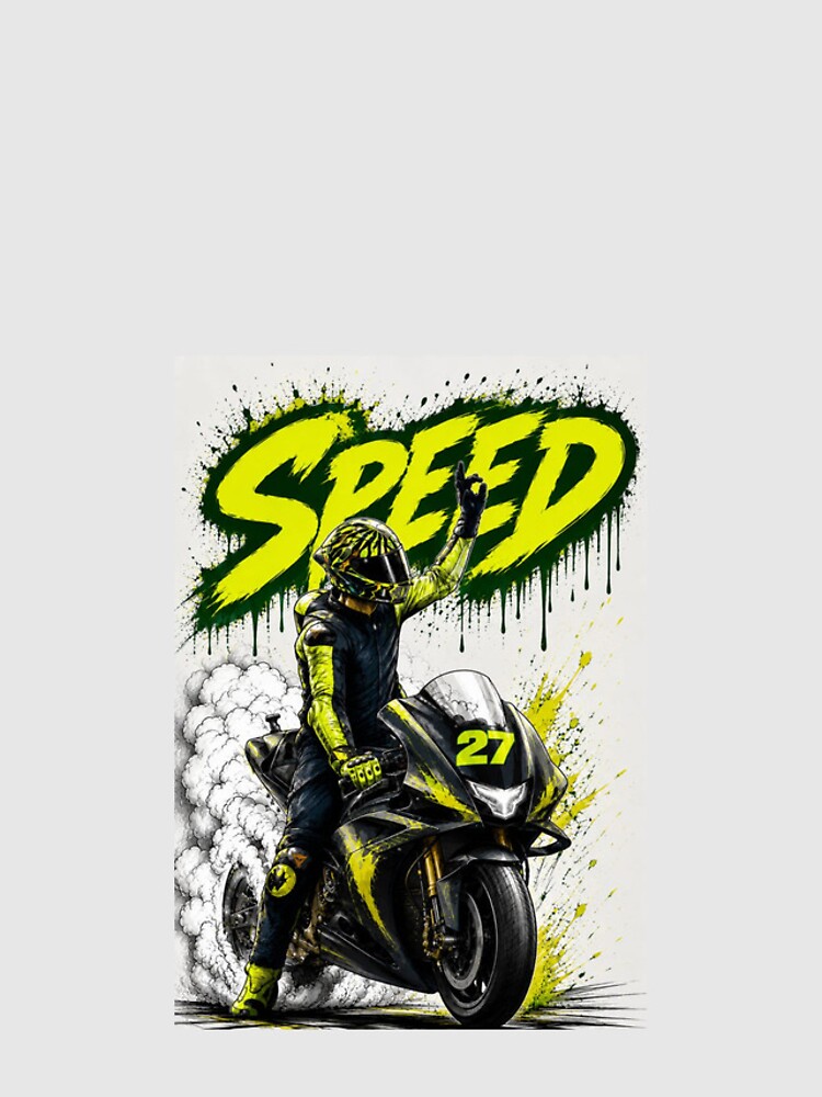 Thumbnail 4 of 4, iPhone Case, Speed Motorcycle Rider – High Speed Racing Adventure designed and sold by anemiche.