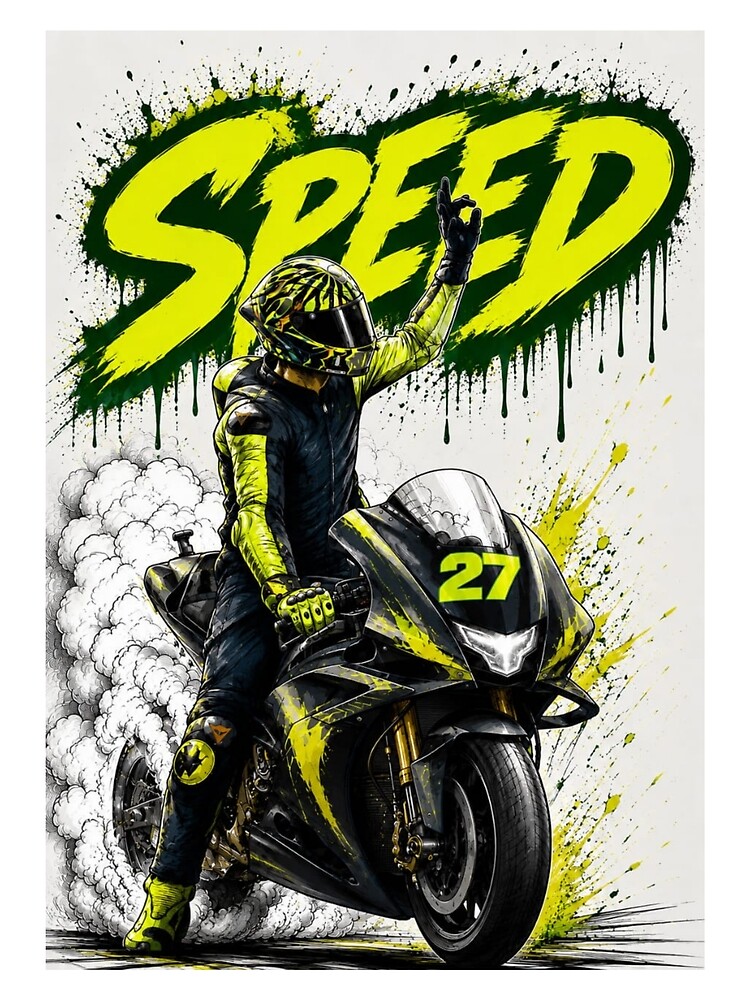 Thumbnail 3 of 3, Scarf, Speed Motorcycle Rider – High Speed Racing Adventure designed and sold by anemiche.