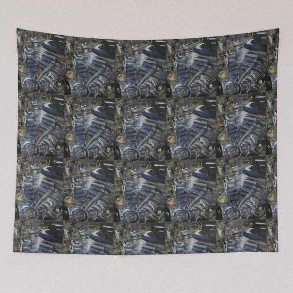 Item preview, NIGHTNESS Original Acrylic Painting Heavy Texture Canvas designed and sold by CinziaBStudio.