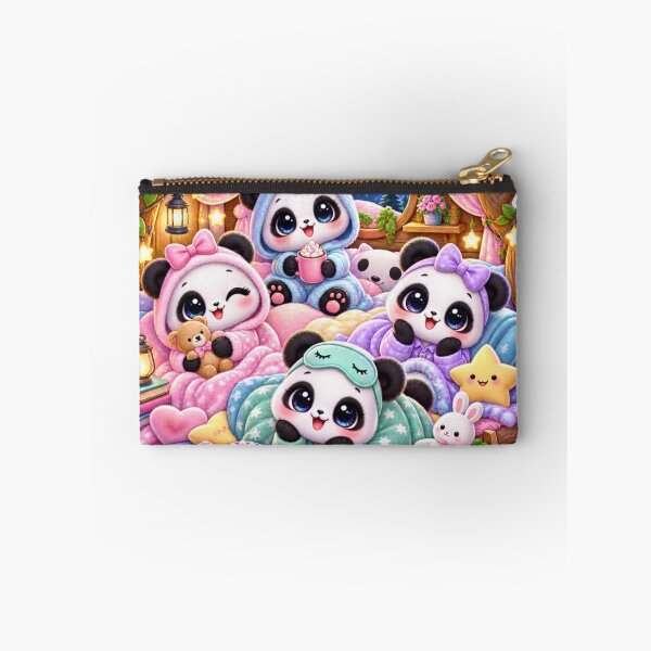 Item preview, Cute Kawaii Panda Sleepover Sticker – Cozy Treehouse Friends designed and sold by Sidra digital art 8277237.