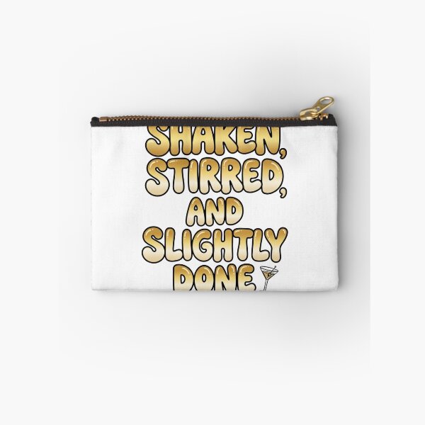 Item preview, Shaken Stirred And Slightly Done Funny Bartender Quote designed and sold by StickVerse by Owais.