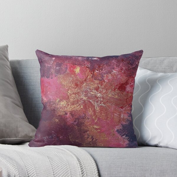 Item preview, Crimson luster - textured magenta - abstract gold designed and sold by HeART1234.