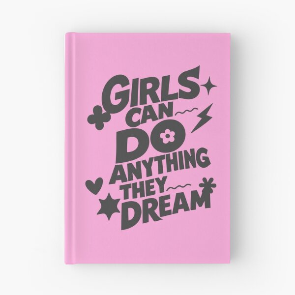 Item preview, Girls can do anything they dream - Black designed and sold by Gemini-SA.