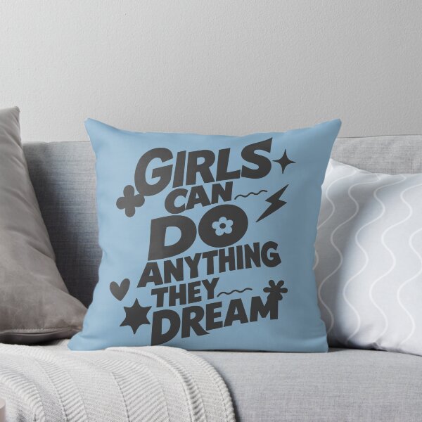 Item preview, Girls can do anything they dream - Black designed and sold by Gemini-SA.