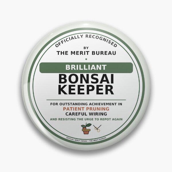 Item preview, Bonsai Lover Gift | Brilliant Bonsai Keeper Award designed and sold by TheMeritBureau.
