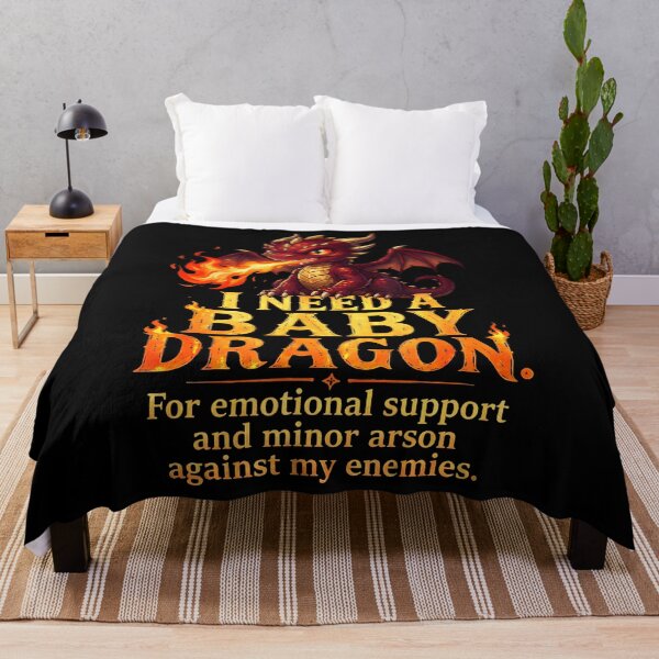 Item preview, I Need A Baby Dragon Emotional Support Funny designed and sold by Lhwatsrdina.