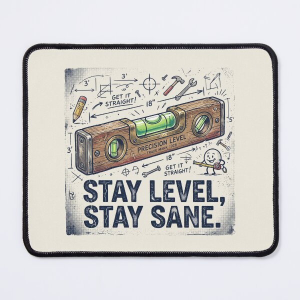 Item preview, Stay Level, Stay Sane • Builders, Carpenters and Plumbers designed and sold by Applecrunch.