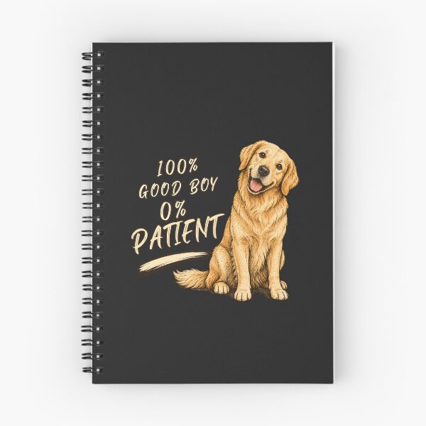 Item preview, 100% Good Boy 0% Patient Funny Dog Shirt | Golden Retriever Meme Design designed and sold by AdicretorDesign.