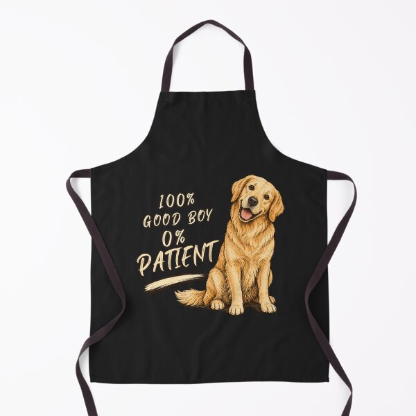 Item preview, 100% Good Boy 0% Patient Funny Dog Shirt | Golden Retriever Meme Design designed and sold by AdicretorDesign.