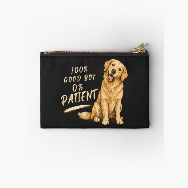 Item preview, 100% Good Boy 0% Patient Funny Dog Shirt | Golden Retriever Meme Design designed and sold by AdicretorDesign.