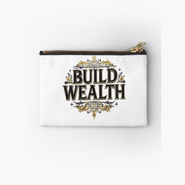 Item preview, Build Wealth Golden Luxury Motivational Emblem  designed and sold by LC&LCPlatform.