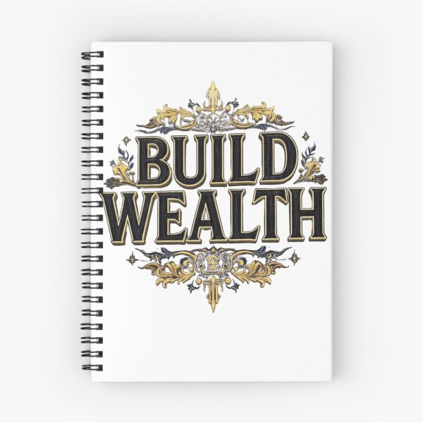 Item preview, Build Wealth Golden Luxury Motivational Emblem  designed and sold by LC&LCPlatform.