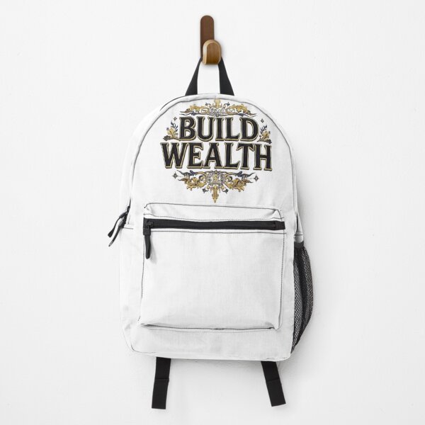 Item preview, Build Wealth Golden Luxury Motivational Emblem designed and sold by LC&LCPlatform.