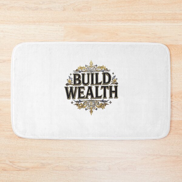 Item preview, Build Wealth Golden Luxury Motivational Emblem  designed and sold by LC&LCPlatform.
