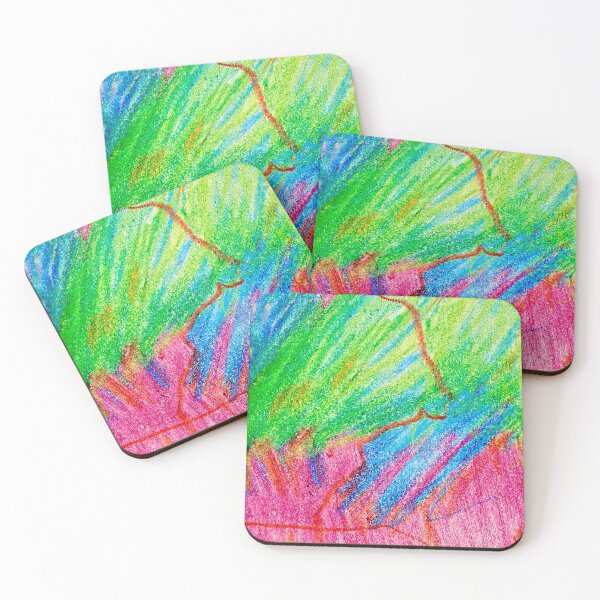 Item preview, abstract in pink and green designed and sold by Tereza Pilar  Art.
