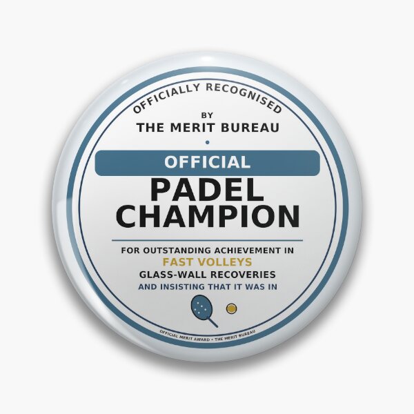 Item preview, Padel Player Gift | Official Padel Champion Award designed and sold by TheMeritBureau.