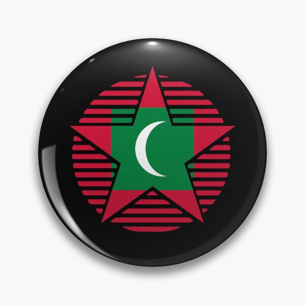 Item preview, Retro Maldives Flag Star MV designed and sold by shitpostee.