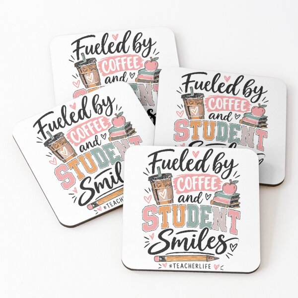 Item preview, Fueled by Coffee and Student Smiles | Funny Teacher Back to School Shirt designed and sold by Sunday.Supply.
