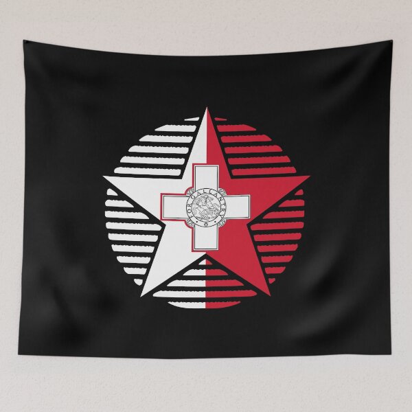 Item preview, Retro Malta Flag Star MT designed and sold by shitpostee.