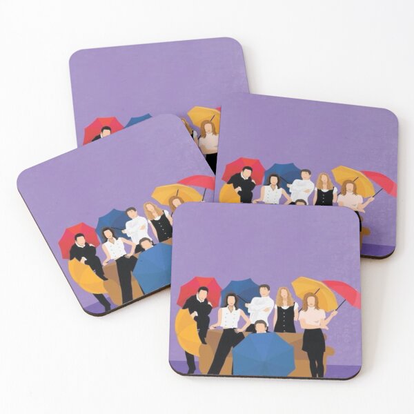 Item preview, Friends purple poster designed and sold by ItsAllYellow.