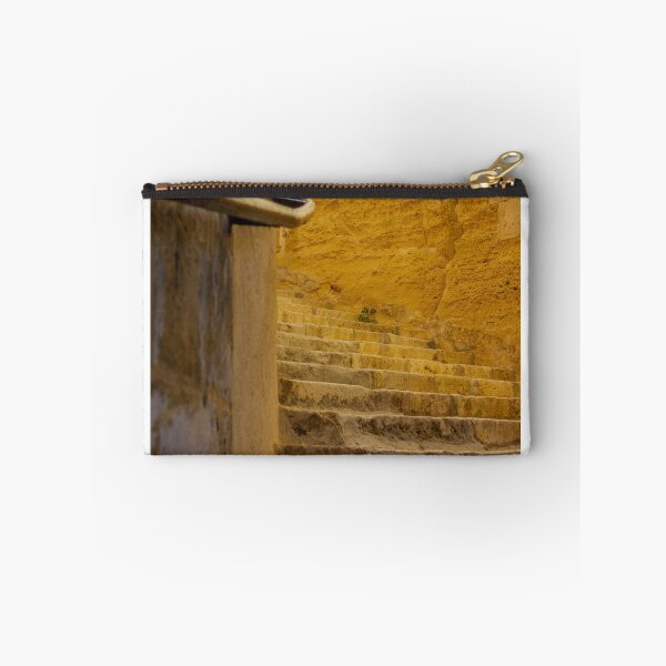 Item preview, Stone Steps And Historic Staircase In A Warm Mediterranean Alley With Handrail And Shadow designed and sold by Nmallia.