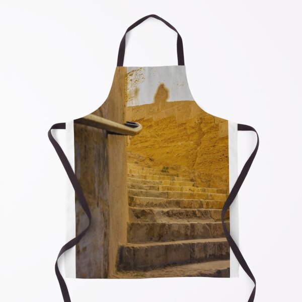 Item preview, Stone Steps And Historic Staircase In A Warm Mediterranean Alley With Handrail And Shadow designed and sold by Nmallia.
