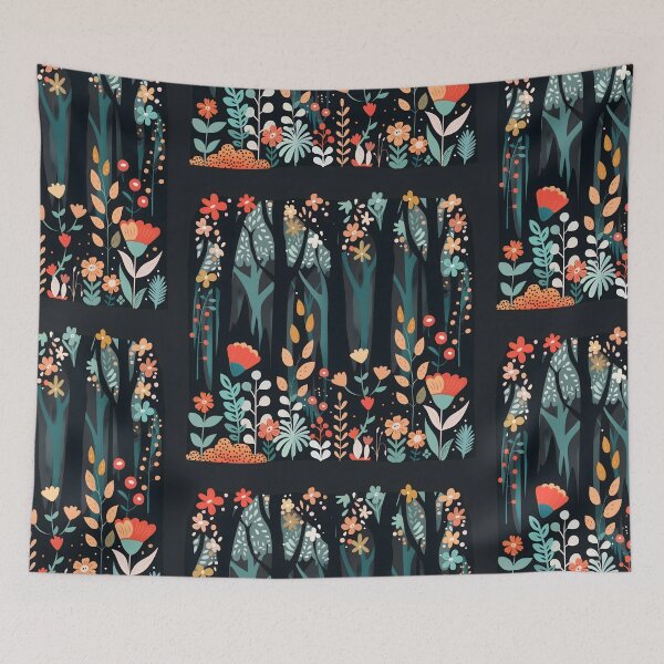 Item preview, Scandinavian Folk Art, Fairy-tale Forest designed and sold by xiao xuans.
