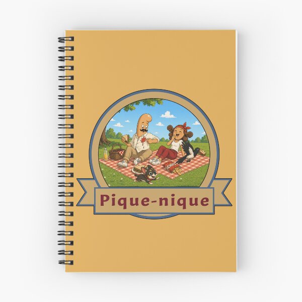Aperçu de l'œuvre Kek et Ina - Moment de vie au pique-nique créée et vendue par Kek-Ina.