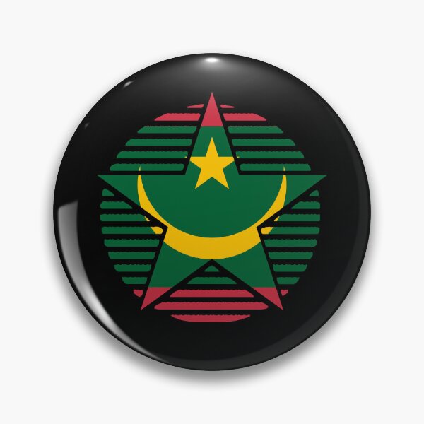 Item preview, Retro Mauritania Flag Star MR designed and sold by shitpostee.