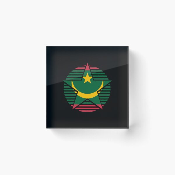 Item preview, Retro Mauritania Flag Star MR designed and sold by shitpostee.