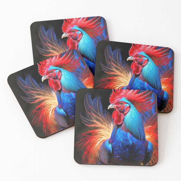 Item preview, Portrait of a Colorful Rooster designed and sold by NickTshirts.