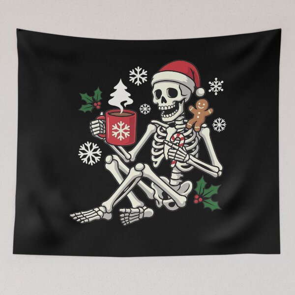 Item preview, Santa Skeleton Christmas Hot Chocolate Funny Xmas Men Women Kids designed and sold by clothesy7.