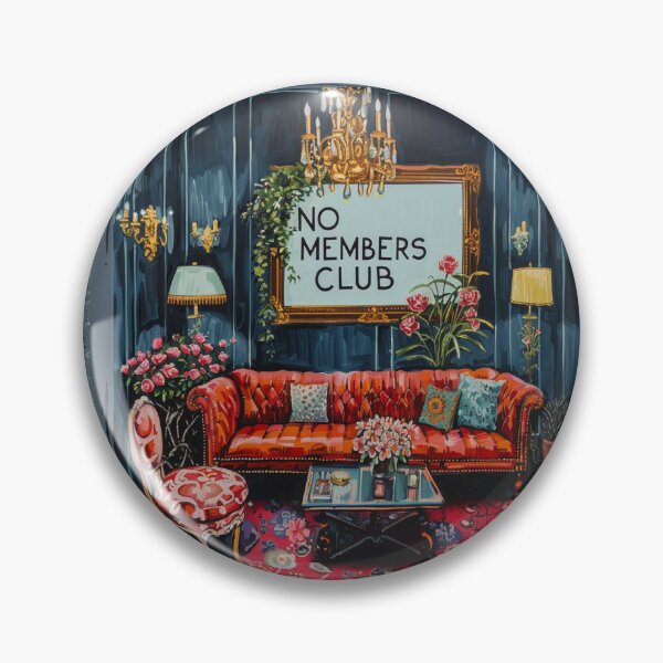 Item preview, No Members Club Art Painting Frame designed and sold by RichardRags.