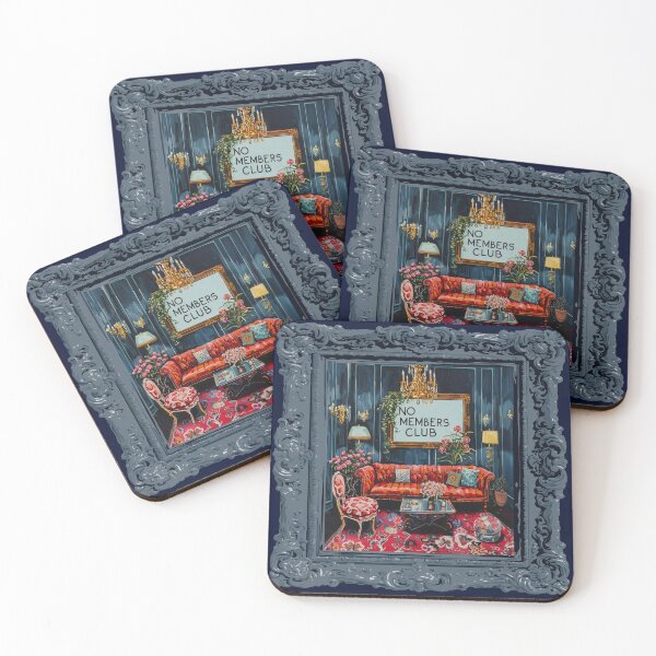 Item preview, No Members Club Art Painting Frame designed and sold by RichardRags.