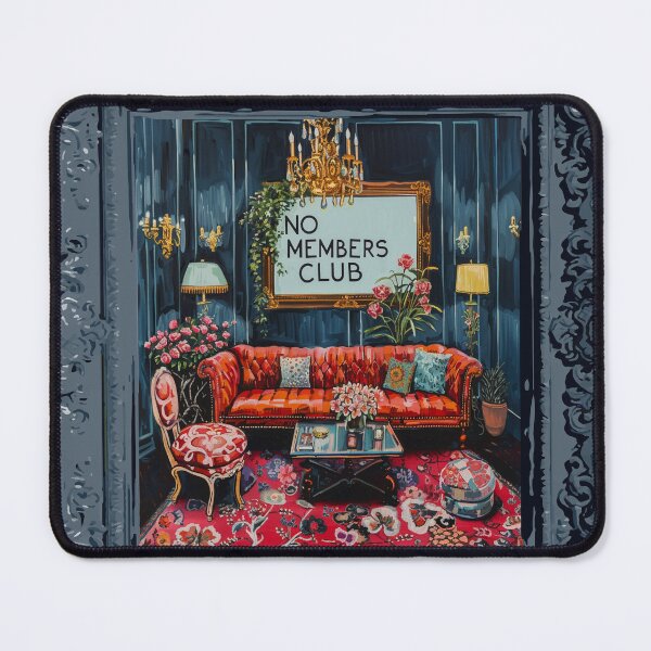 Item preview, No Members Club Art Painting Frame designed and sold by RichardRags.