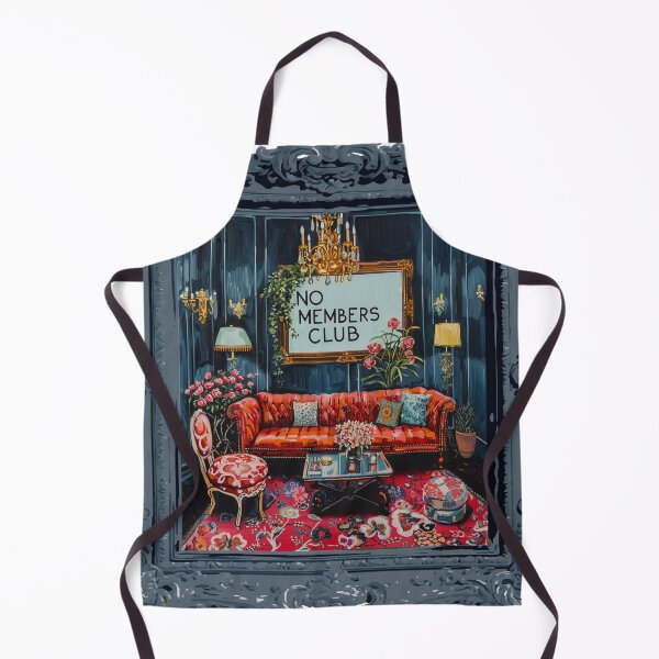 Item preview, No Members Club Art Painting Frame designed and sold by RichardRags.