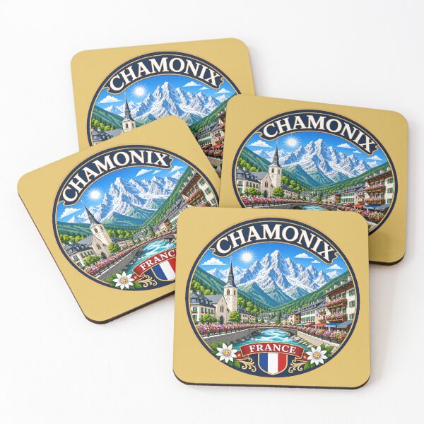 Item preview, Chamonix, France - Mont Blanc Alpine Village designed and sold by Myra365Art.