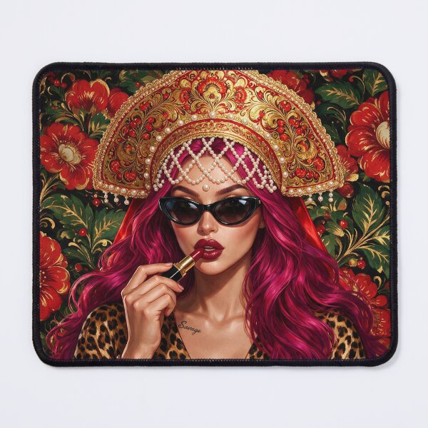 Item preview, Modern Russian Kokoshnik & Red Flowers designed and sold by LenNo9881.
