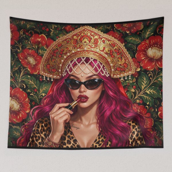 Item preview, Modern Russian Kokoshnik & Red Flowers designed and sold by LenNo9881.