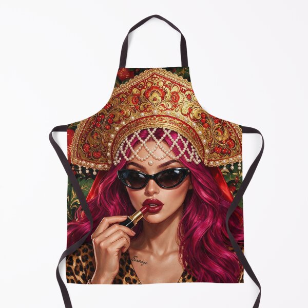 Item preview, Modern Russian Kokoshnik & Red Flowers designed and sold by LenNo9881.