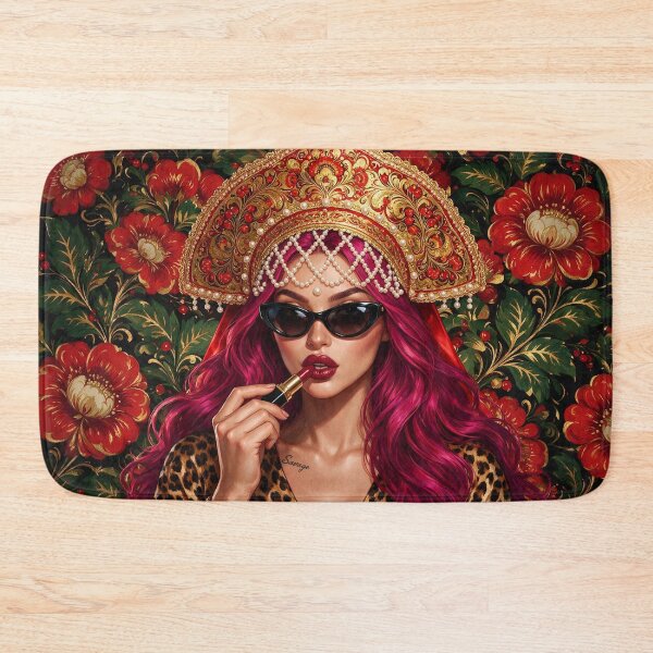 Item preview, Modern Russian Kokoshnik & Red Flowers designed and sold by LenNo9881.