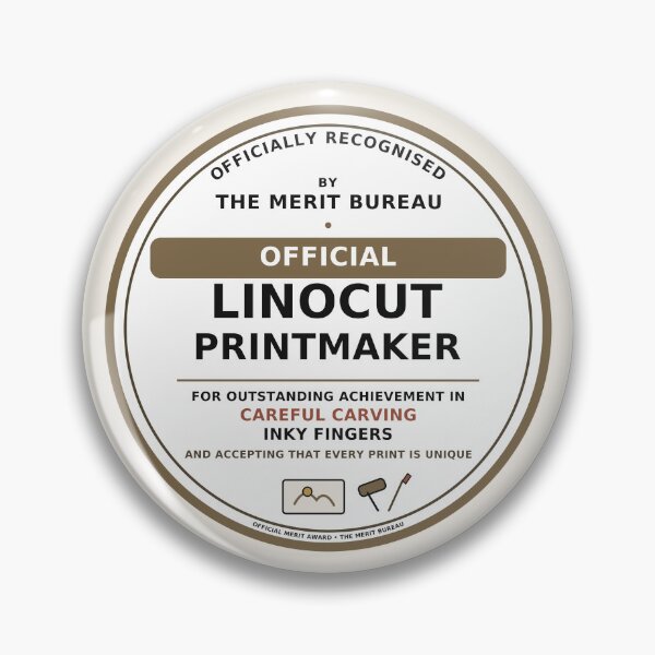 Item preview, Printmaker Gift | Official Linocut Artist Award designed and sold by TheMeritBureau.