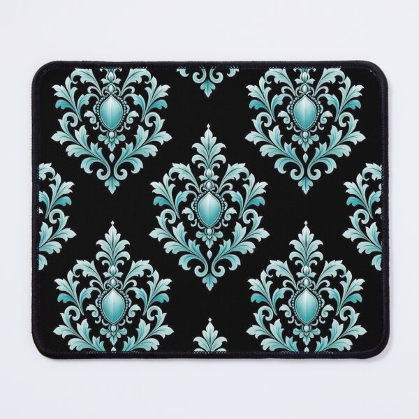 Item preview, Aqua-Black Baroque & Damask designed and sold by DesignsByPrnces.