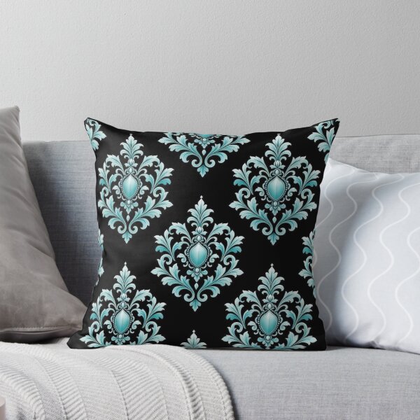 Item preview, Aqua-Black Baroque & Damask designed and sold by DesignsByPrnces.