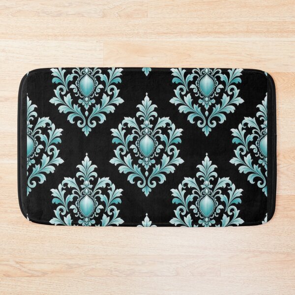Item preview, Aqua-Black Baroque & Damask designed and sold by DesignsByPrnces.