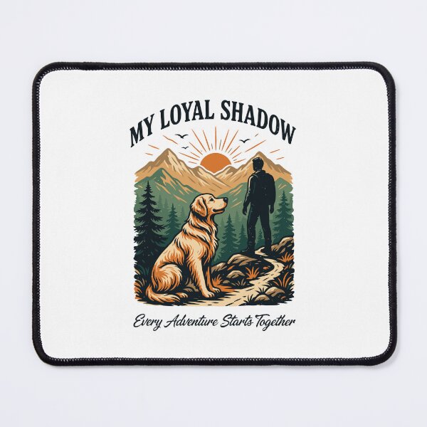 Item preview, My Loyal Shadow Dog Hiking Adventure Golden Retriever Outdoor Nature Lover Gift designed and sold by HaweeWear.