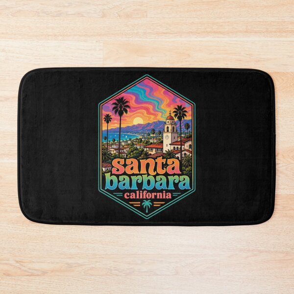 Item preview, Santa Barbara California USA Trippy Art Travel designed and sold by TomFrontierArt.